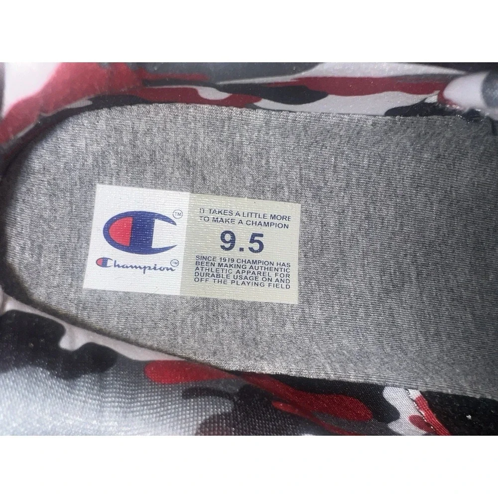 Champion Hyper C Flood Scarlet Gray Black Mens 9 .5 Sneakers Trainers Athletic‎